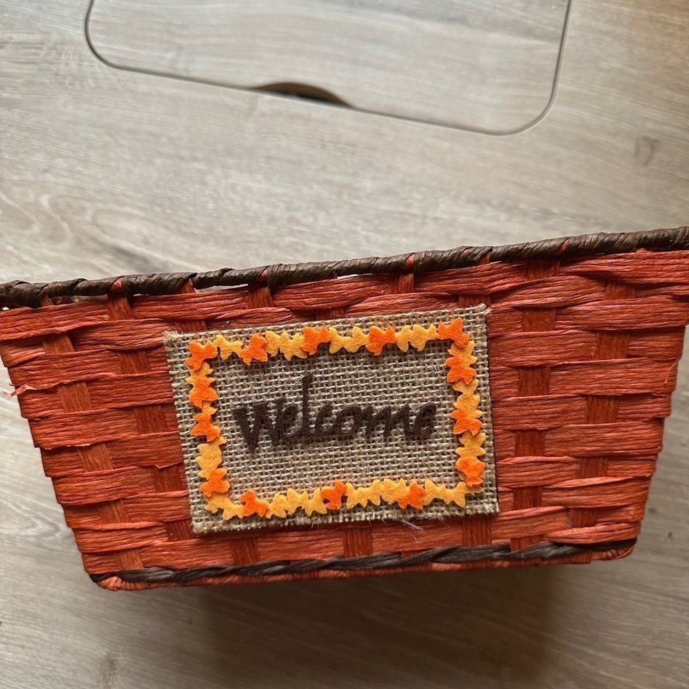 Fall “welcome” basket